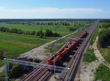 Prace w rejonie przystanku Tarnobrzeg Ocice (1)