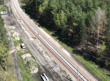 Prace na l. nr 25 na odcinku Tarnobrzeg - Chmielów, fot. Krzysztof Dzidek (5)