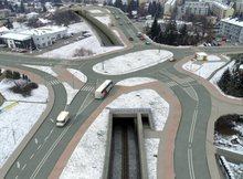 Wizualizacja tunelu w Krośnie o dł. 84 m