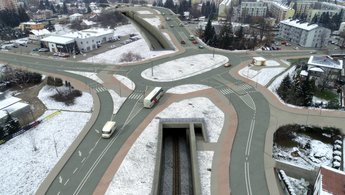 Wizualizacja tunelu w Krośnie o dł. 84 m