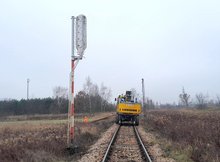 Relokacja szyn na szlaku Tarnobrzeg - Ocice linii kolejowej nr 25, fot. Paweł Babiarz (1)