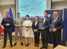 Podpisanie umowy w Mszanie Dolnej na linię Rabka Zaryte – Mszana Dolna – Fornale (Kasina Wielka); fot. Piotr Hamarnik PLK SA