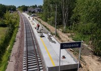 Budowa przystanku kolejowego, Skopanie, 269 km, 30.07.2026 r., fot. Łukasz Bryłowski, źródło PKP Polskie Linie Kolejowe S.A. (2)