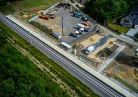 Budowa przystanku Tarnobrzeg Sobów, 247 km, 18.08.2026 r., fot. Łukasz Bryłowski, źródło PKP Polskie Linie Kolejowe S.A. (3)