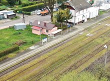 Stacja Jedlicze - widok torów i peronu, fot. krzysztof Dzidek