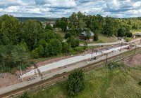 Budowa ściany oporowej, Zagnańsk, 169 km, 1.09.2026 r., fot. Łukasz Bryłowski, źródło PKP Polskie Linie Kolejowe S.A. (2)