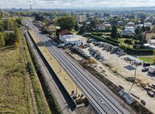 Modernizacja stacji kolejowej Jedlicze, 16.10.2026 r., fot. Łukasz Bryłowski (1)