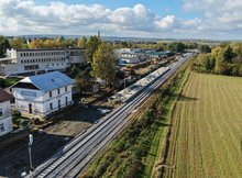 Modernizacja stacji kolejowej Tarnowiec, 16.10.2026 r., fot. Łukasz Bryłowski (4)