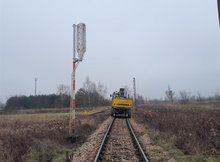 Relokacja szyn na szlaku Tarnobrzeg - Ocice linii kolejowej nr 25, fot. Paweł Babiarz (2)