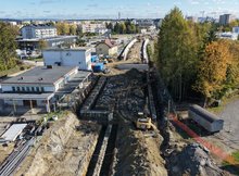 Modernizacja przystanku kolejowego Krosno Miasto, 16.10.2026 r., fot. Łukasz Bryłowski (1)