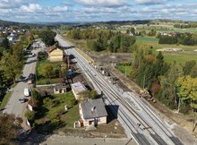 Modernizacja stacji kolejowej Jedlicze, 16.10.2026 r., fot. Łukasz Bryłowski (3)