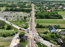 LK25, odc. Sandomierz - Chmielów - nowe tor, perony, sieć trakcyjna, na torach maszyny, fot. Krzysztof Dzidek (11)