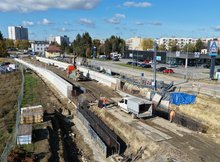 Modernizacja przystanku kolejowego Krosno Miasto, 16.10.2026 r., fot. Łukasz Bryłowski (3)