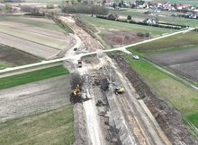 Prace na l. nr 25 na odcinku Sandomierz - Tarnobrzeg, fot. Krzysztof Dzidek (4)