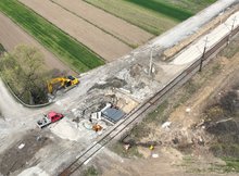 Prace na l. nr 25 na odcinku Sandomierz - Tarnobrzeg, fot. Krzysztof Dzidek (5)