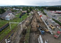 Modernizacja stacji kolejowej Jasło, 45 km, 11.08.2026 r., fot. Łukasz Bryłowski, źródło PKP Polskie Linie Kolejowe S.A. (1)